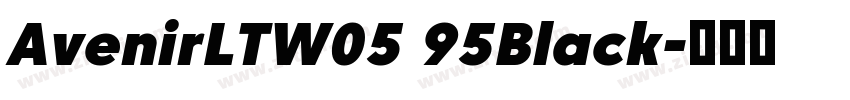 AvenirLTW05 95Black字体转换